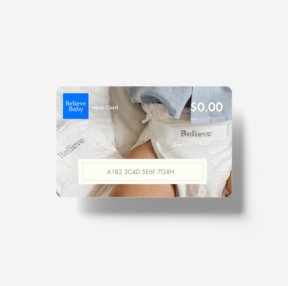 Believe Baby E Gift Card