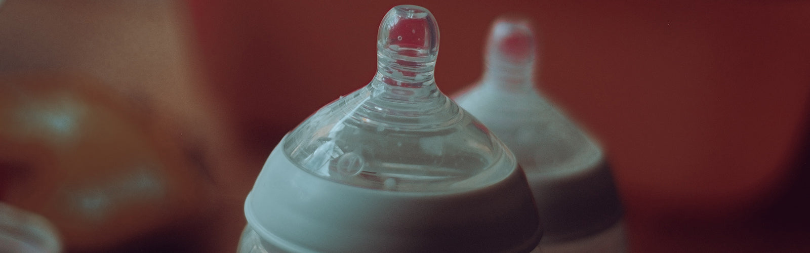 Two baby bottles