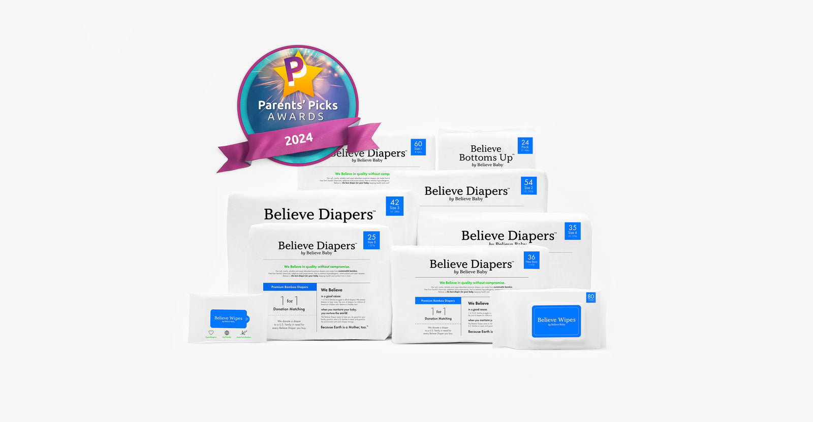 Believe Baby is a Parents' Picks 2024  Winner in 2 Categories