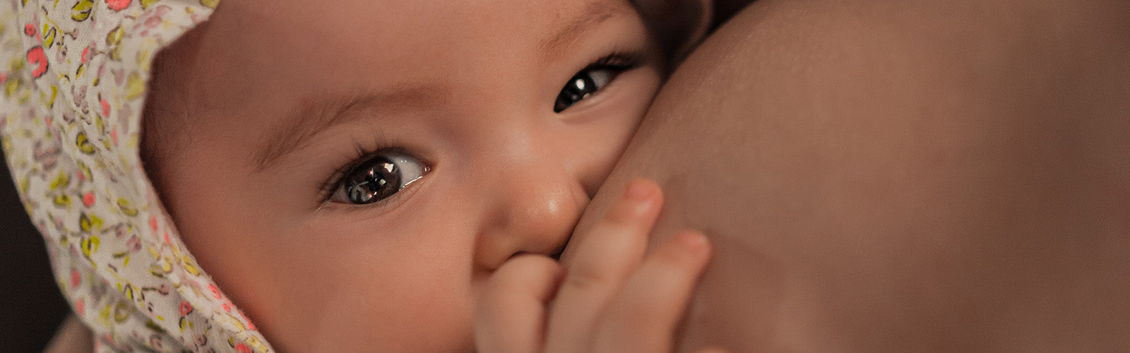 Baby breastfeeding at night